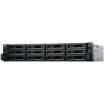 Synology RackStation RS3621RPxs - NAS-Server - 12 Schächte - Rack - einbaufähig - SATA 6Gb/s - RAID 0, 1, 5, 6, 10, JBOD, 5 Hot Spare, 6 Hot Spare, 10-Hot-Spare, 1 Hot-Spare, RAID F1, F1 Hot Spare - RAM 8GB - Gigabit Ethernet - iSCSI - 2U (RS3621RPXS)