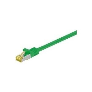 Wentronic GoobayCat.7 Rohkabel Patchkabel, S/FTP (PiMF), Grün, 2 m - LSZH halogenfrei, Kupfer, RJ45 Stecker (91604)