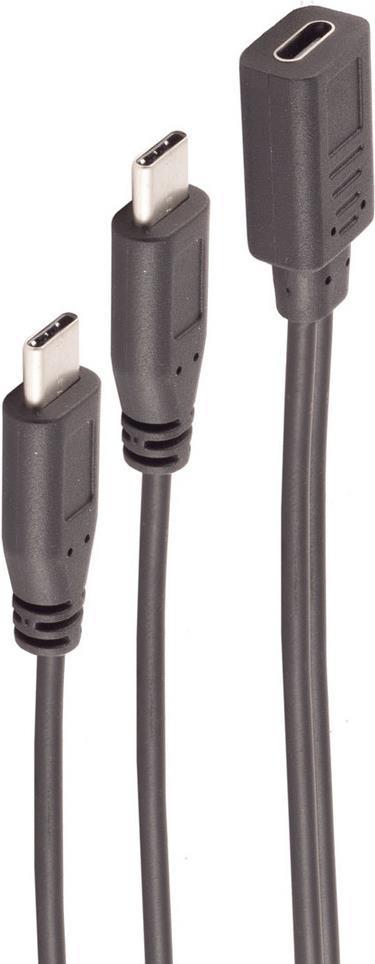 shiverpeaks BS13-20020 USB Kabel 0,3 m USB 2.0 USB C 2 x USB C Schwarz (BS13-20020)