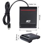 ACT AC6020 Smart-Card-Lesegerät Indoor USB USB 2.0 Schwarz (AC6020)