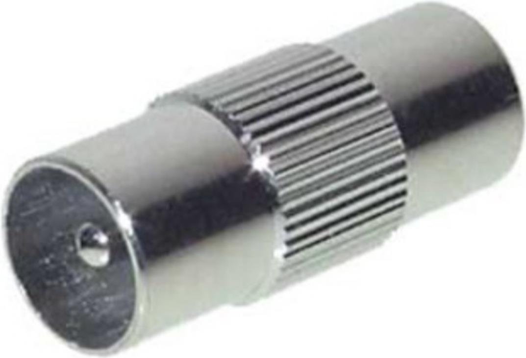 S/CONN maximum connectivity Koaxial-Übergangsstück, Stecker auf Stecker, Vollmetall, CE (82031-M)