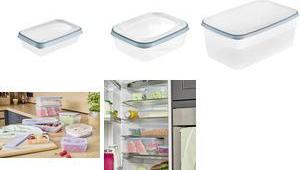 keeeper Frischhaltedose "franco", 2,4 Liter, eckig, blau Dose: transparent / Deckel: mit farbigem Rand, aus PP/TPE, - 1 Stück (1079568000000)