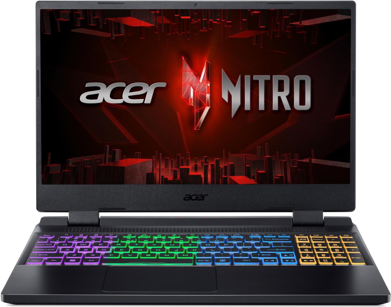 Acer Nitro 5 AN515-58-57M3 Laptop 39,6 cm (15.6") Full HD Intel® Core™ i5 i5-12450H 16 GB DDR5-SDRAM 512 GB SSD NVIDIA GeForce RTX 4060 Wi-Fi 6 (802.11ax) Windows 11 Home Schwarz (NH.QM0EG.00M)