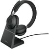 GN Jabra Jabra Evolve2 65 UC Stereo - Headset - On-Ear - Bluetooth - kabellos - USB - Geräuschisolierung - Schwarz (26599-989-989)