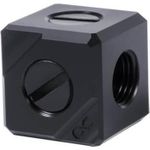 Alphacool Eiszapfen Anschlussterminal 5-Fach G1/4 IG - Black Acetal (17556)