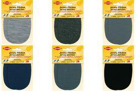 KLEIBER Jersey-Bügelflicken, 85 x 130 mm, dunkelgrau zum Ausbessern & Verstärken von Jerseystoffen, - 1 Stück (30178)