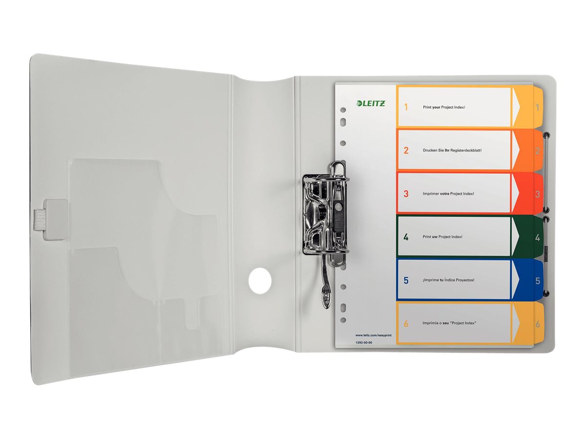 Leitz PC Printable Index 1-6 A4 Überbreite