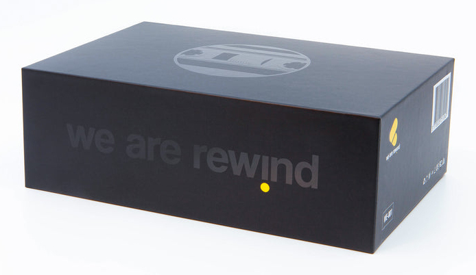WeAreRewind Amy Tragbarer Kassettenspieler mit Bluetooth Schwarz, Gelb