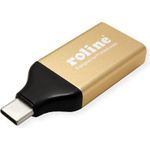 ROLINE 12.03.3231 Videokabel-Adapter USB Typ-C HDMI Schwarz - Gold (12.03.3231)
