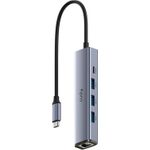 Cudy UH605 Schnittstellen-Hub USB 3.2 Gen 1 (3.1 Gen 1) Type-C 5000 Mbit/s Grau, Silber (UH605)