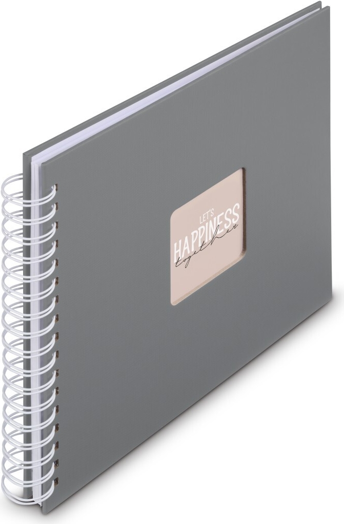 Hama Spiral-Album Fine Art 50 weiße Seiten Steingrau (00009837)