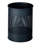 DURABLE Papierkorb Metall 15L rund mit Perforation 165 mm 1 ST 331058