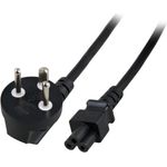 EFB-Elektronik Netzleitung Dänemark DPin 90°- C5 180°, schwarz, 1,8m, 3 x 0,75 mm² Hersteller: EFB Elektronik (EK540.1,8)