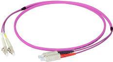 EFB-Elektronik Duplex Jumper LC-SC 50/125µ, OM4, LSZH, erika violett, Flat Twin 3x5mm, 10m Hersteller: EFB Elektronik (O0323FT.10)