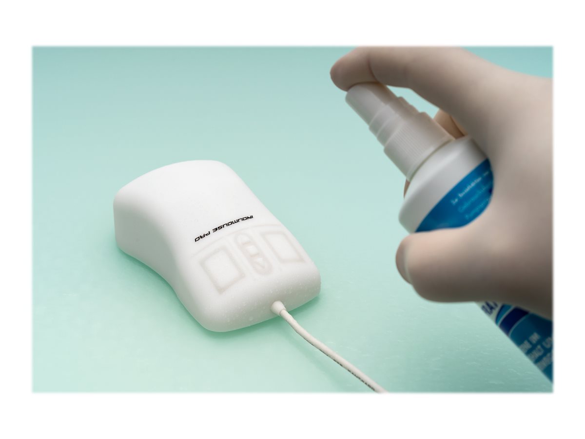 GETT InduMouse Pro IP68 Silikonmaus Infrarot USB 5 Tasten Weiß