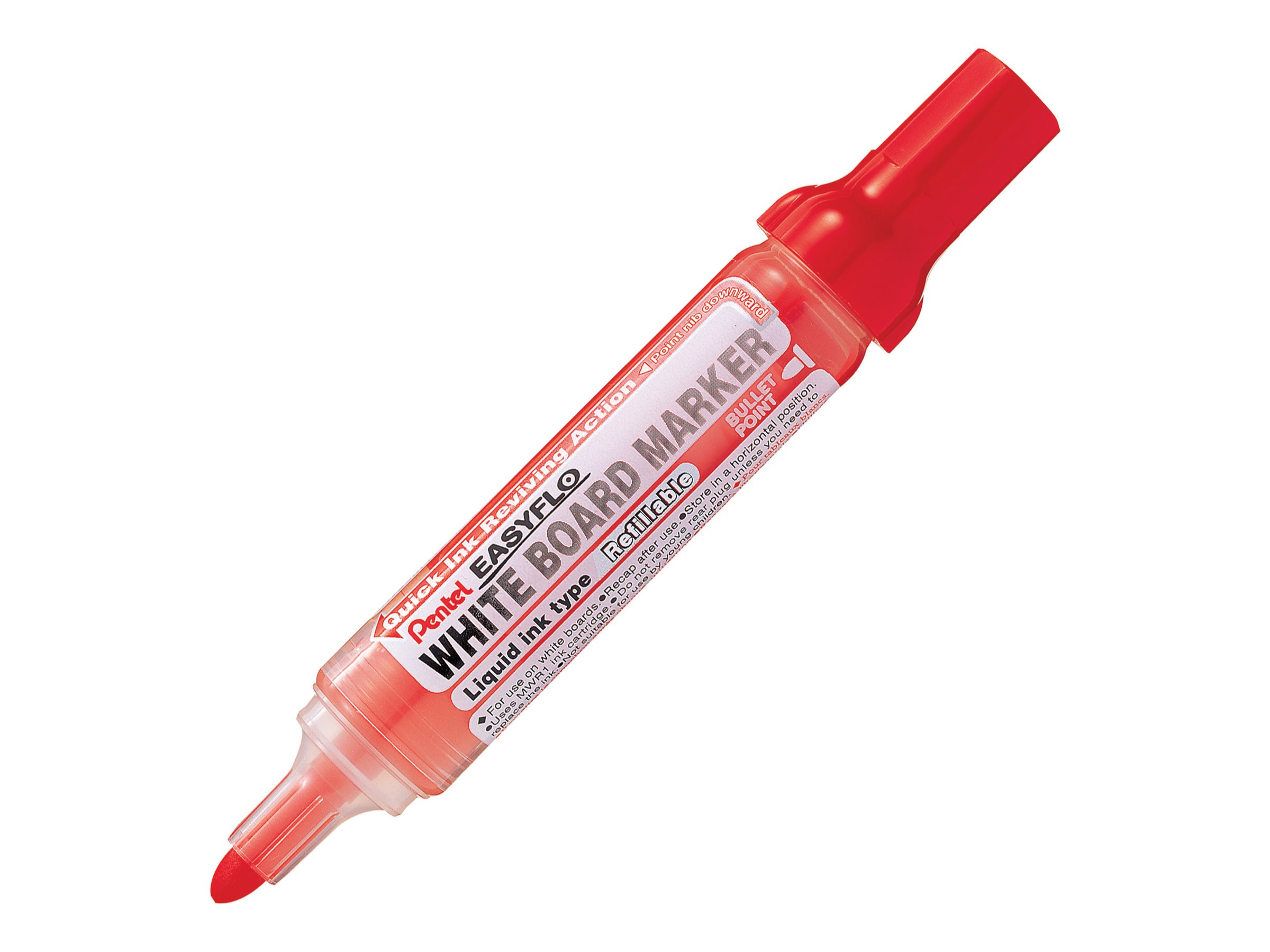 Pentel EASYFLO MW50M Whiteboard-Marker Rundspitze 2,5 mm Rot