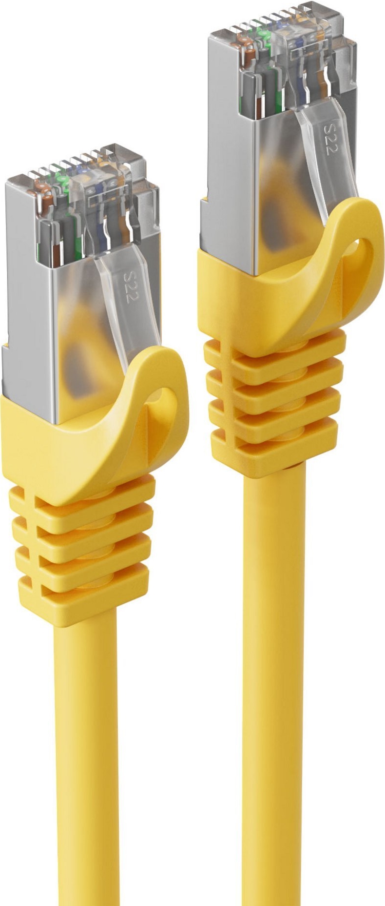 shiverpeaks®-BASIC-S--RJ45 Patchkabel S/FTP,PIMF,RohkabelCat.7 Rohkabel Halogenfrei, gelb, 5,0m (BS75515-Y)