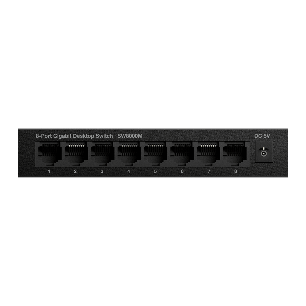 Strong SW8000M Netzwerk-Switch Gigabit Ethernet (10/100/1000) Schwarz (SW 8000M)