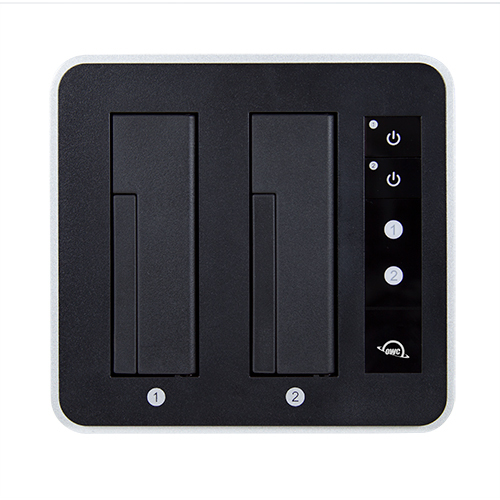 OWC OWCTCDRVDCK Docking-Station 2.5" 3.5" USB 3.1 Gen 2 Type-C Schwarz, Silber