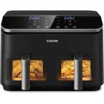 Cosori Dual Basket Chef Edition Heißluftfritteuse 8,5 l Doppelkorb 1750 W schwarz