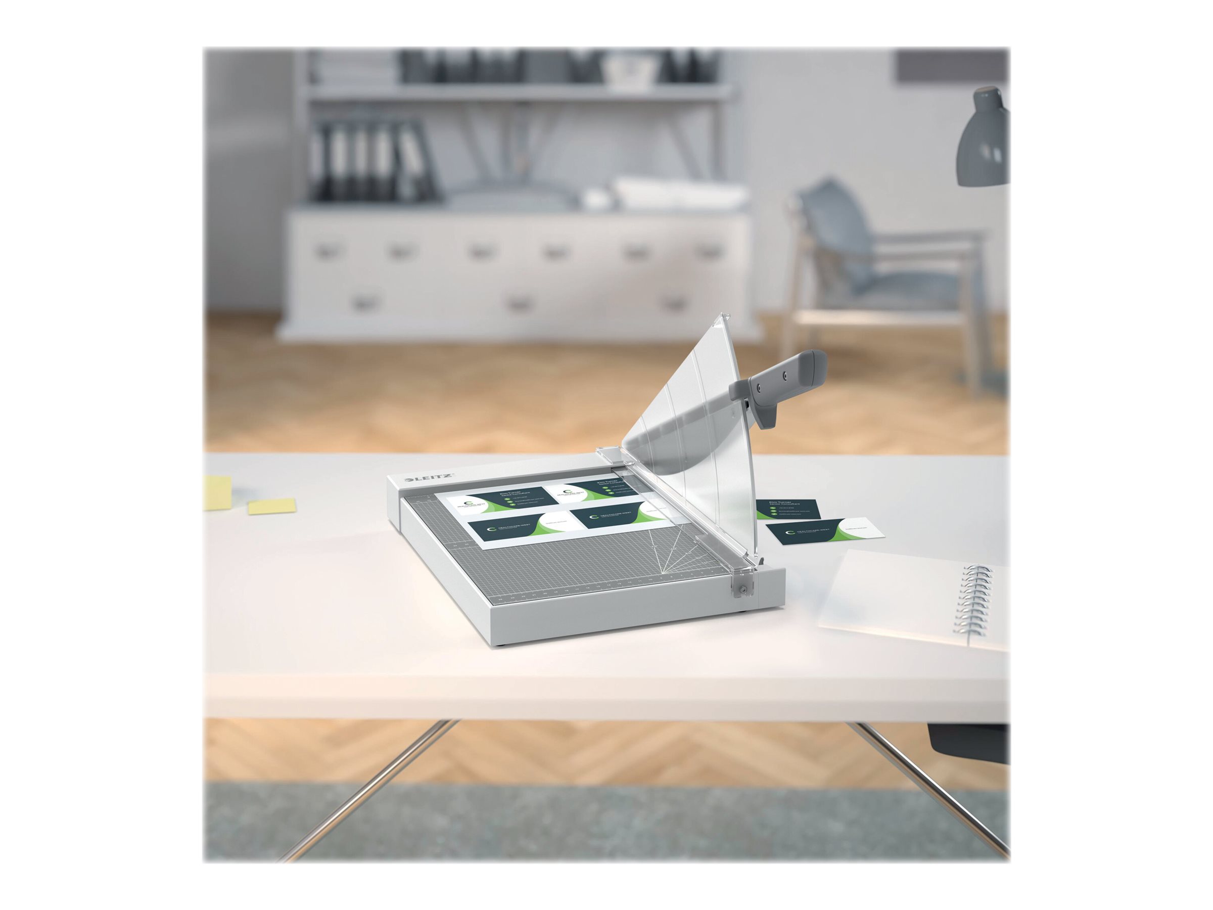Leitz Precision Home Office A4 Hebelschneider bis 10 Blatt Edelstahl Anthrazit