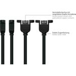 Alcasa UK20P-AEA-010S USB Kabel 1 m USB 2.0 USB A Schwarz (UK20P-AEA-010S)