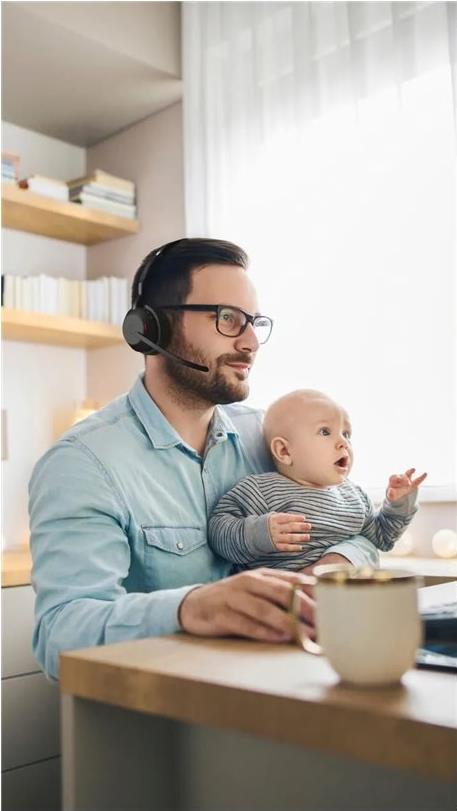 Jabra Evolve2 55 MS Stereo On-Ear Headset Schwarz