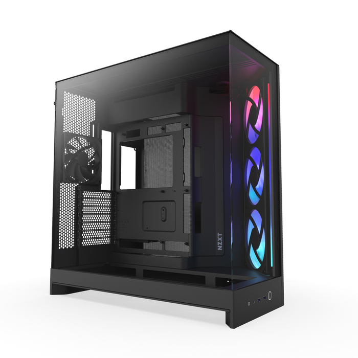 NZXT H9 Flow RGB Midi Tower ATX Tempered Glass Schwarz matt