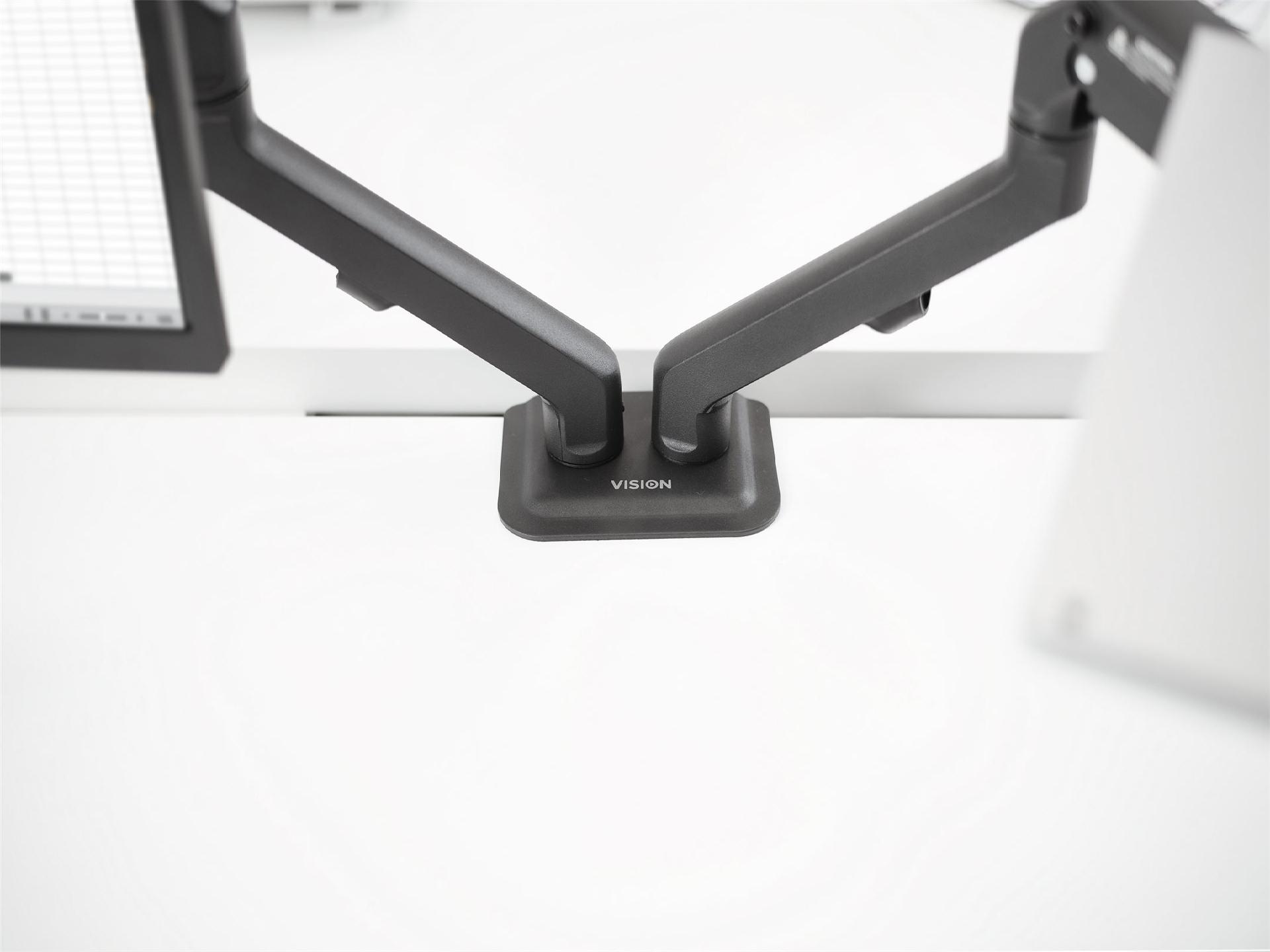 Vision VFM-DAD/4 Monitorhalterung für 2 Displays 17"-27" Mattschwarz
