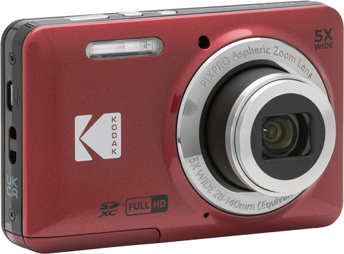 Kodak PIXPRO FZ55 16 MP Kompaktkamera 5x optischer Zoom Rot