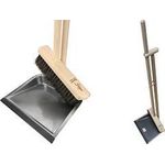 Peggy Perfect Steh-Kehrgarnitur mit Lippe "Faule Grete" aus Buchenholz, Metallschaufel, Langstiel-Feger und - 1 Stück (3197)