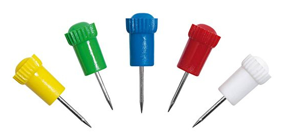 WEDO Pinnnadeln Mehrfarbig 50 Stück