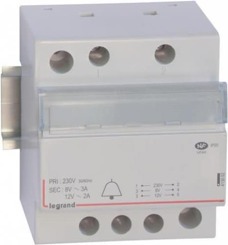 LEGR Klingeltrafo Lexic 413092 43 12/8V 2/3A alt: 04241 1 (413092)