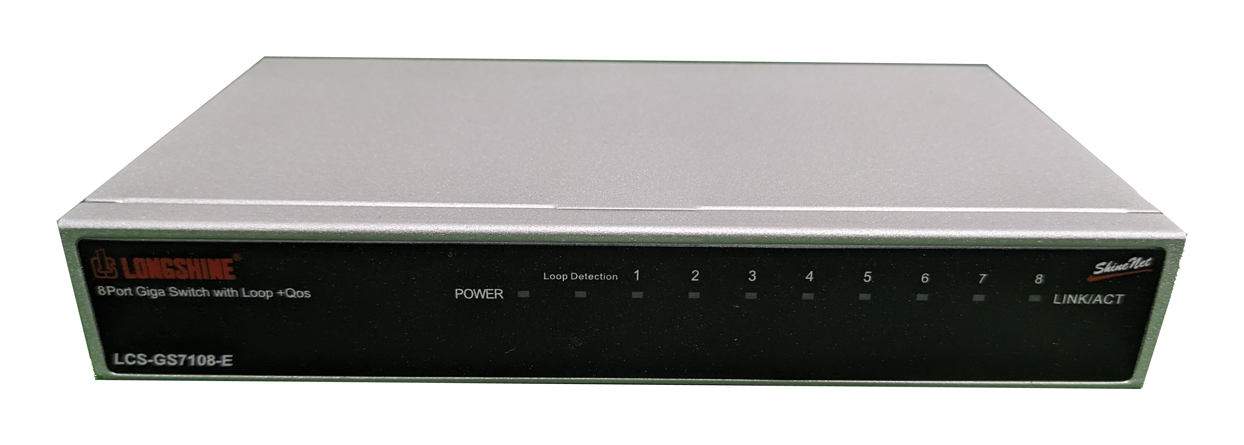 Longshine LCS-GS7108-E 8-Port Gigabit Unmanaged Switch Schwarz,Silber