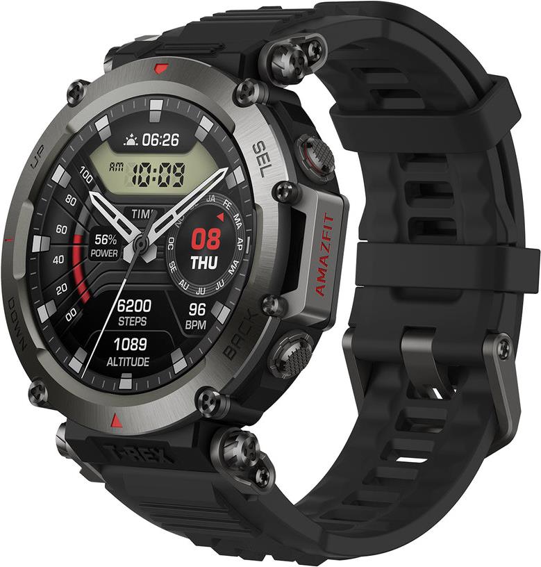 Amazfit T-Rex Ultra 3,53 cm (1.39") AMOLED Digital 454 x 454 Pixel Touchscreen Schwarz WLAN GPS (W2142EU1N)