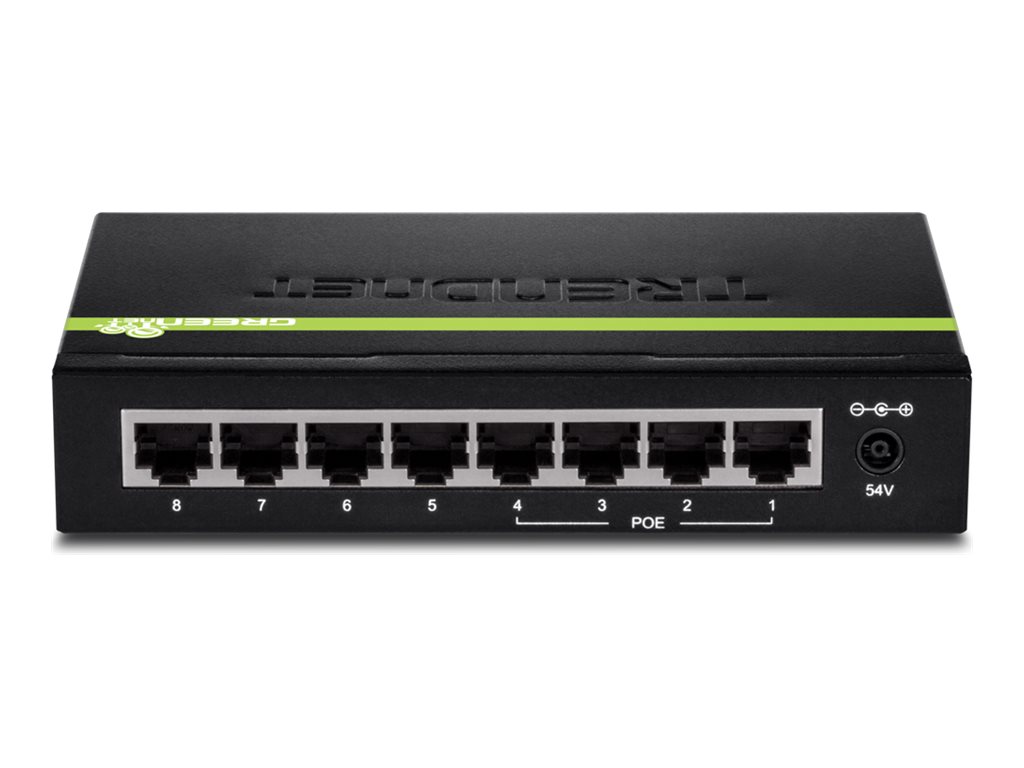 TRENDnet TPE TG44g 8-Port Gigabit PoE+ Switch Schwarz