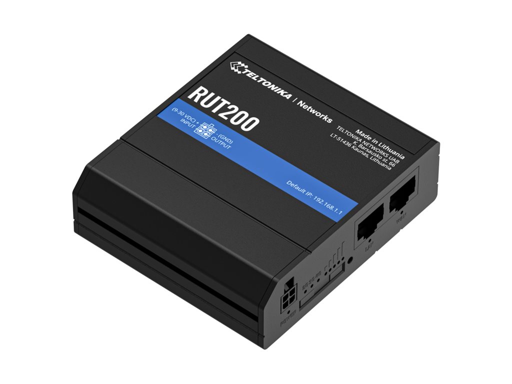 Teltonika RUT200 4G/LTE Router 100 Mbps Schwarz
