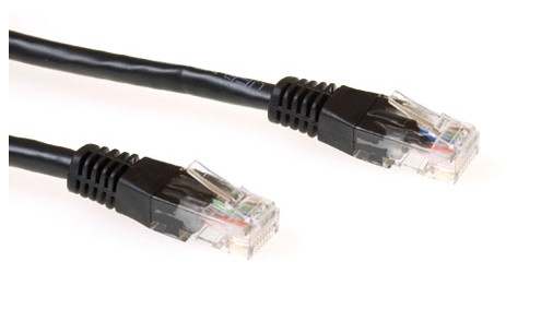 ewent ECON-Line IM8901 Cat6 UTP 1 m RJ-45 Schwarz