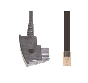 E+P T 180/3 Telefonkabel TAE auf RJ-45 3 m Schwarz