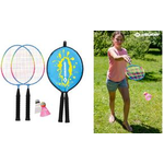 SCHILDKRÖT Kinder Federball-Set Junior Inhalt: 2 Schläger (Länge: 455 mm) aus gehärtetem Stahl, - 1 Stück (970901)