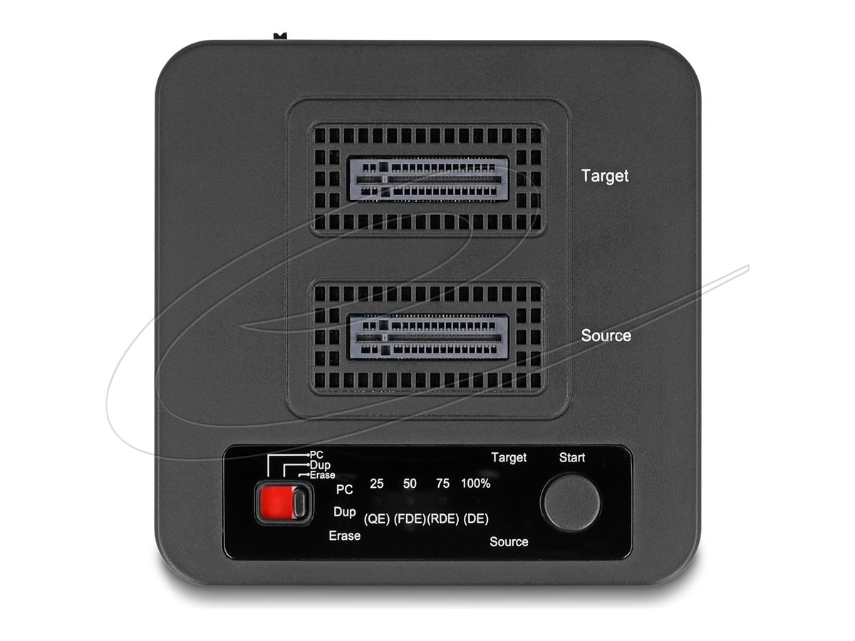 Delock 64300 SSD-Dockingstation 2x M.2 NVMe USB-C 3.2 Gen 2 Schwarz