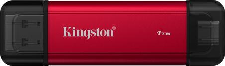 Kingston 1TB Portable SSD Dual USB-A/C bis 1050 MB/s USB 3.2 Gen 2 Schwarz/Rot
