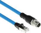 ACT Industrial 10.00 meters Sensor cable M12X 8-pin male chassis to RJ45, Superflex SF/UTP TPE cable, shielded (SC4903)