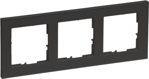Legrand SEANO+3-fach Rahmen in 765483 der Farbausführung Anthrazit lackiert 5 (765483)