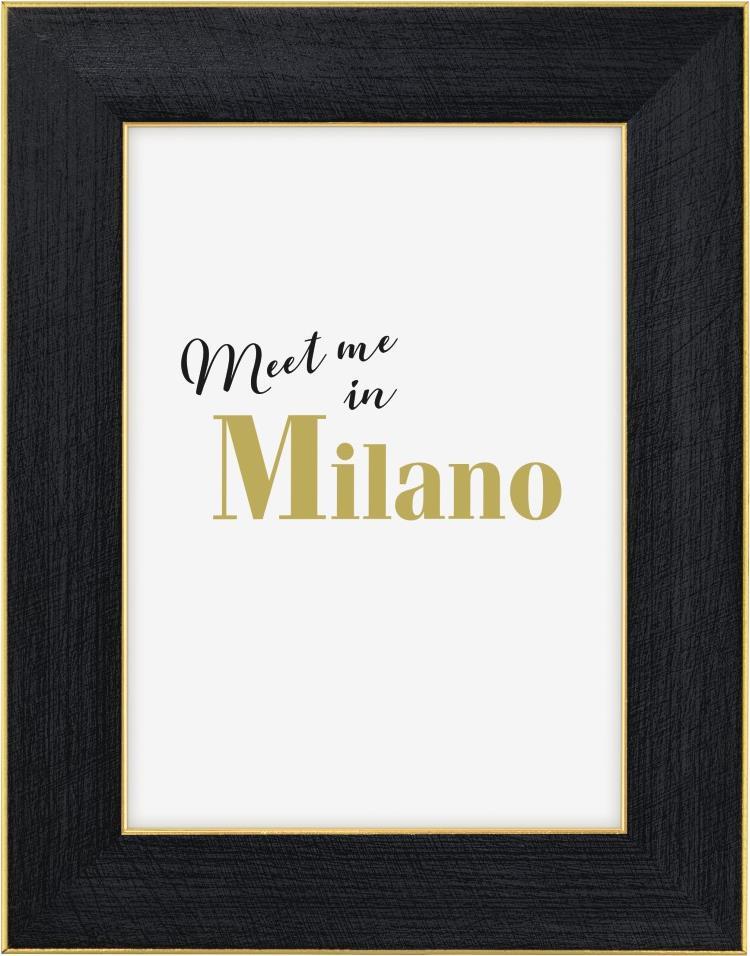 Hama Milano - Kunststoff - Schwarz - Einzelbilderrahmen - Tisch - 10 x 15 cm - Rechteckig (00068121)