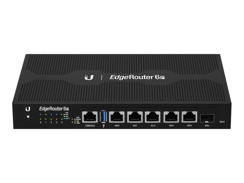 Ubiquiti EdgeRouter ER-6P 6-Port Gigabit Router Schwarz