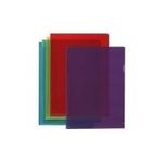 ELBA Sichthüllen, transparent, DIN A4, aus PVC, 0,15 mm, farbig sortiert: blau, gelb, rot, violett, grün - 1 Stück (100206665)