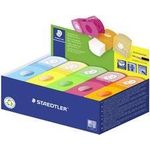 STAEDTLER Radierer-Spitzer-Kombi 511 SE, 10er Display 2in1: Spitzdose & Radierer, für Stifte bis 8,2 mm Durch - 10 Stück (511 SE)