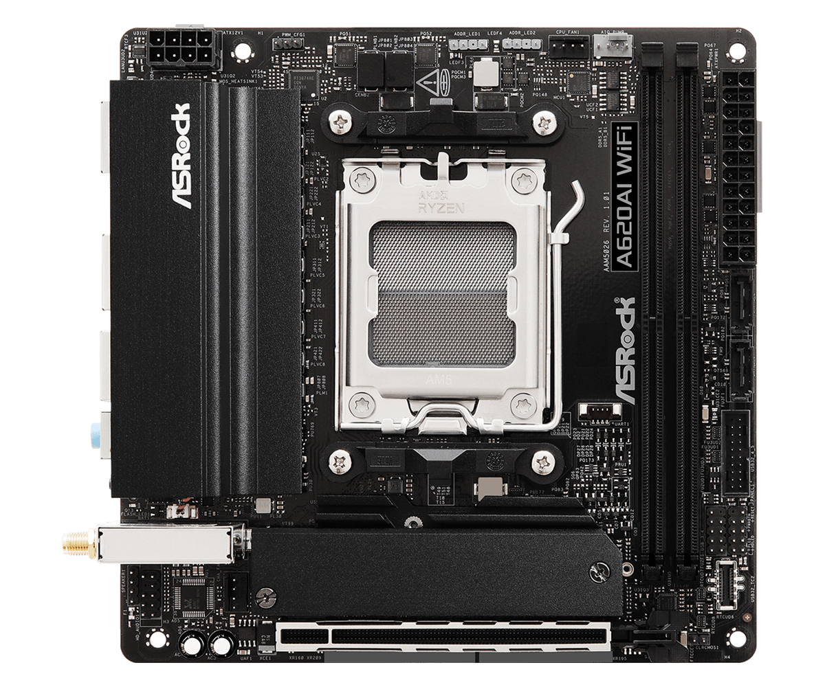 ASRock A620AI WiFi Mainboard AMD A620A AM5 mini ITX