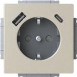 Busch-Jaeger SCHUKO Steckdose USB-A+C 20 EUCB2USBAC-866 (2CKA002011A6314)